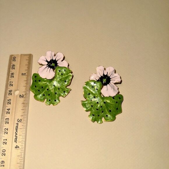 Flower earrings N853 - Picture 4 of 4